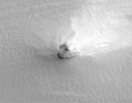 UFO heart shaped Mars