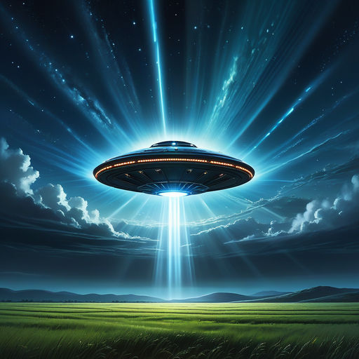 UFO in a field