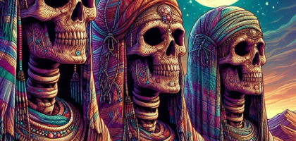 Peru Alien Mummies artistic illustration